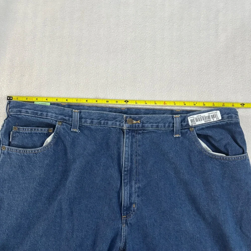 Carhartt Mens Relaxed Fit Straight Leg Jeans Blue Denim 46x32 381-83